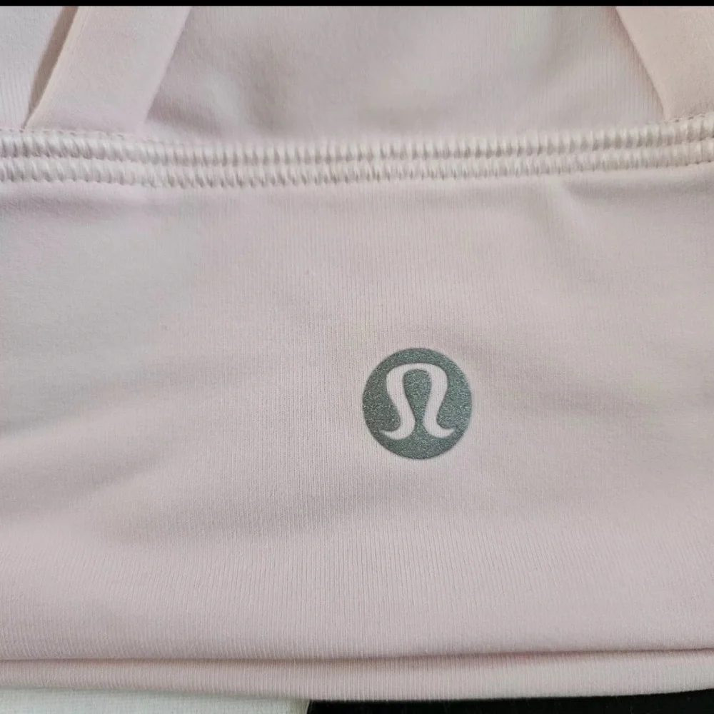 Lululemon Energy Longline Bra Medium Support FUSP Flush Pink Women's Size 8 - Picture 4 of 5